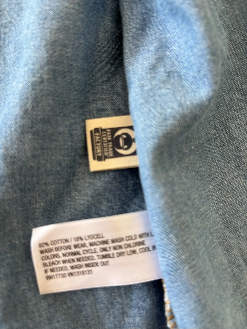 art class Blue Denim Long Sleeve Button-Up Shirt girls L 10/12